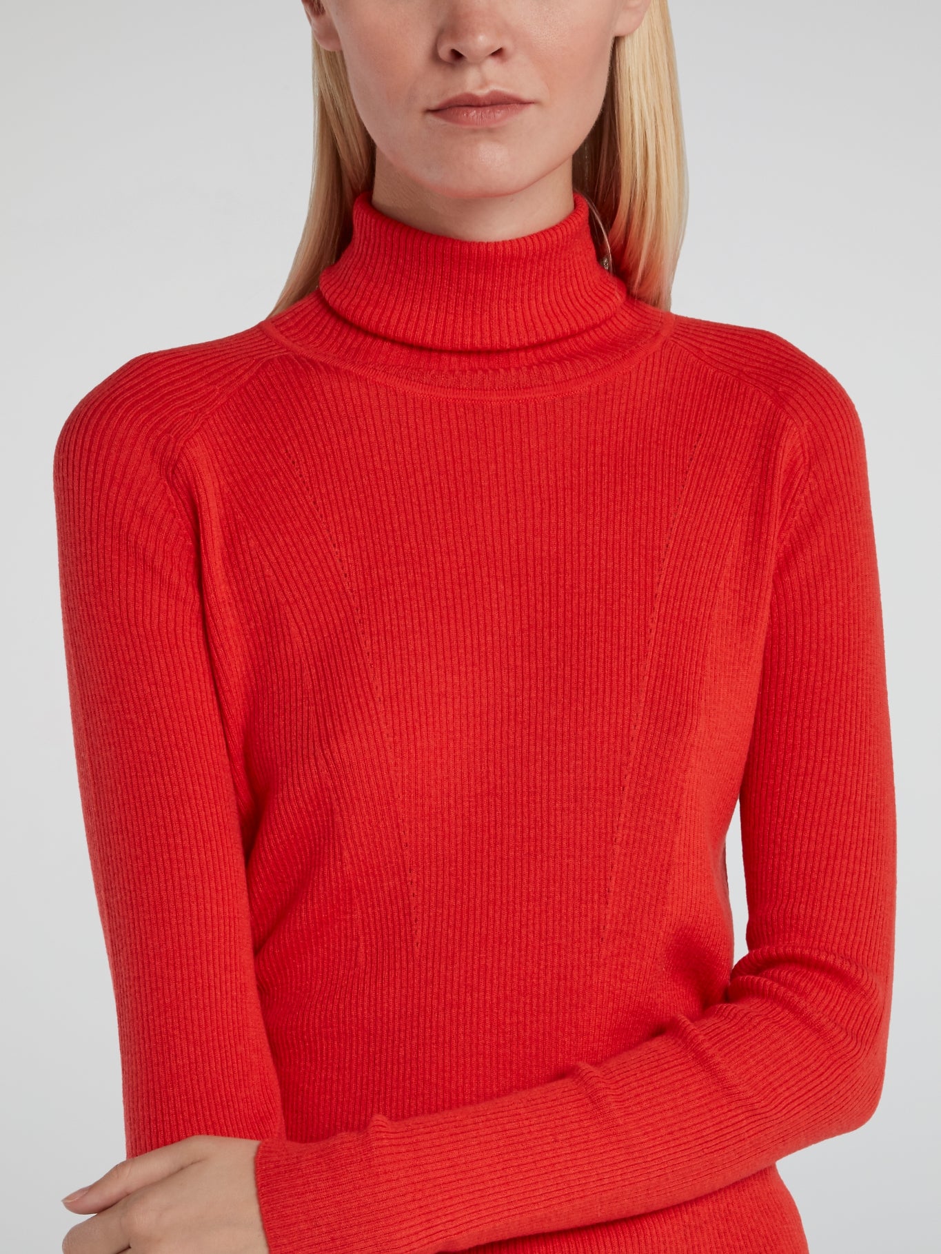 Red Turtleneck Sweater