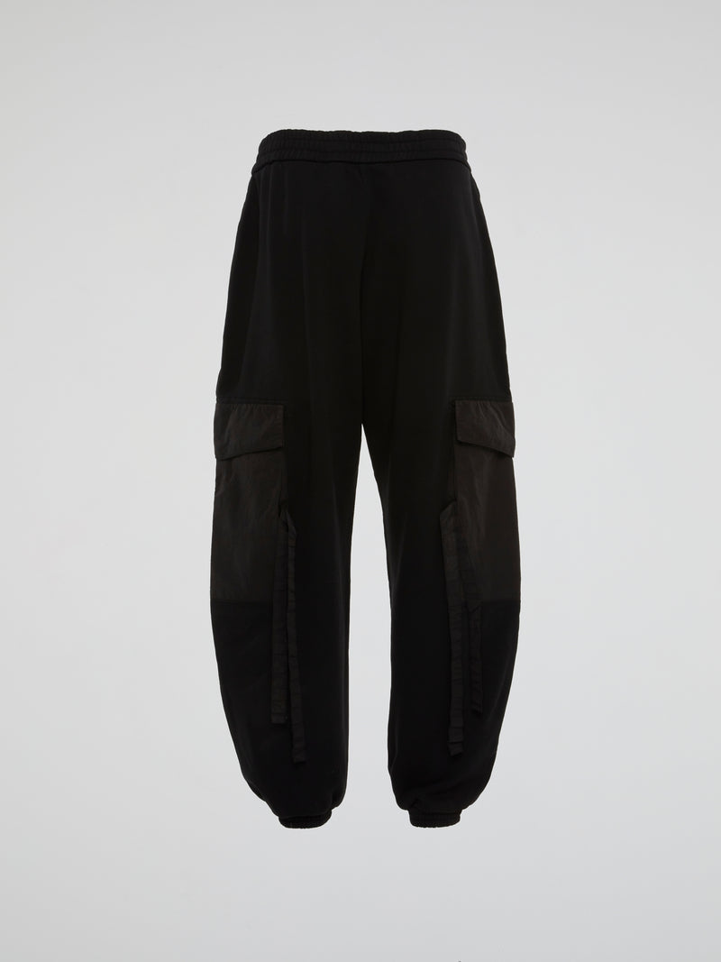 Black Multi-Pocket Detail Trousers