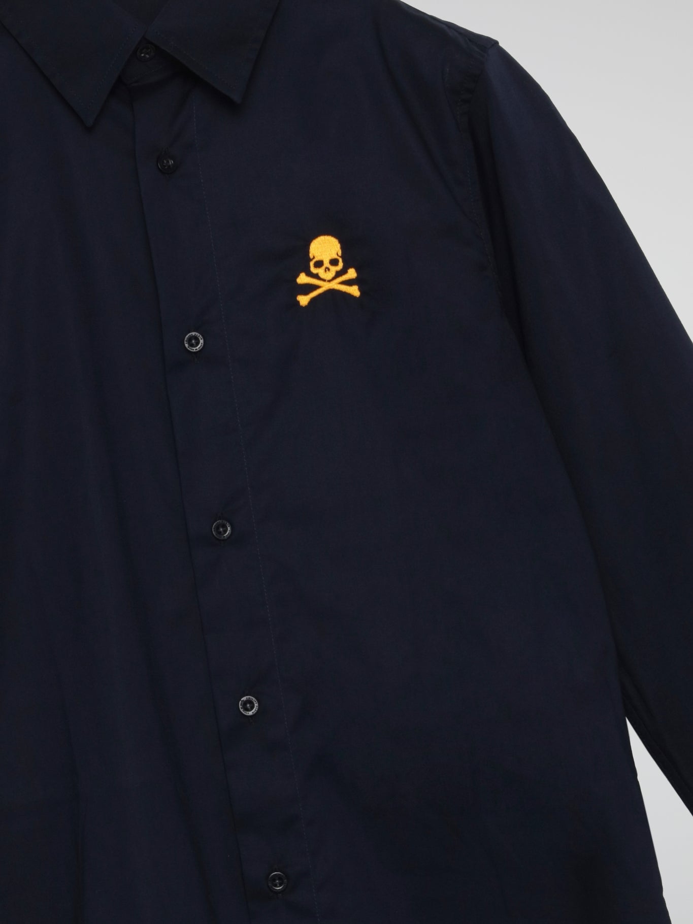 Navy Skull Print Shirt (Kids)