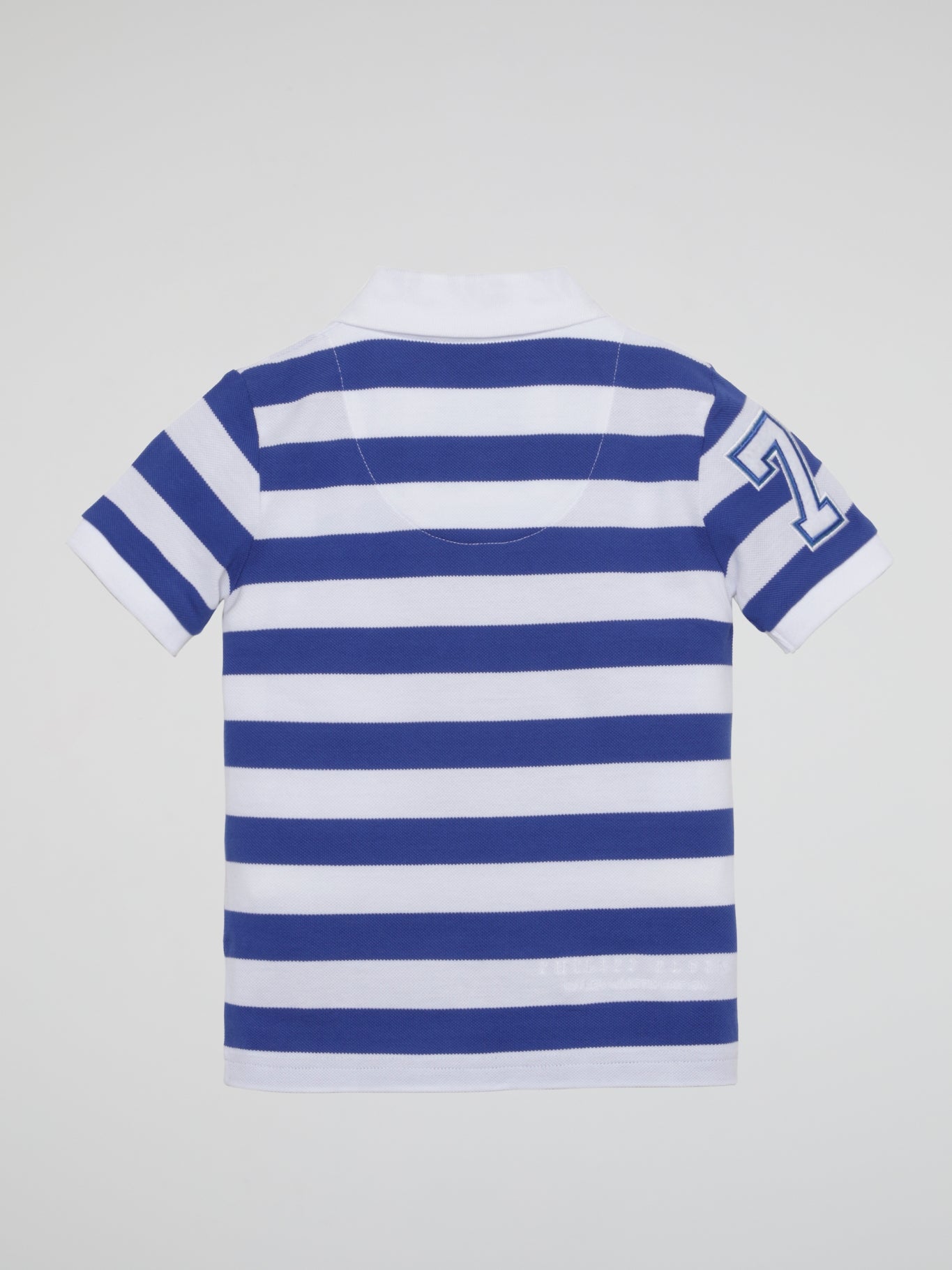 Blue Striped Polo Shirt (Kids)