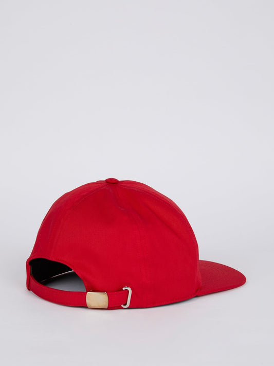 Красная классическая кепка с логотипом