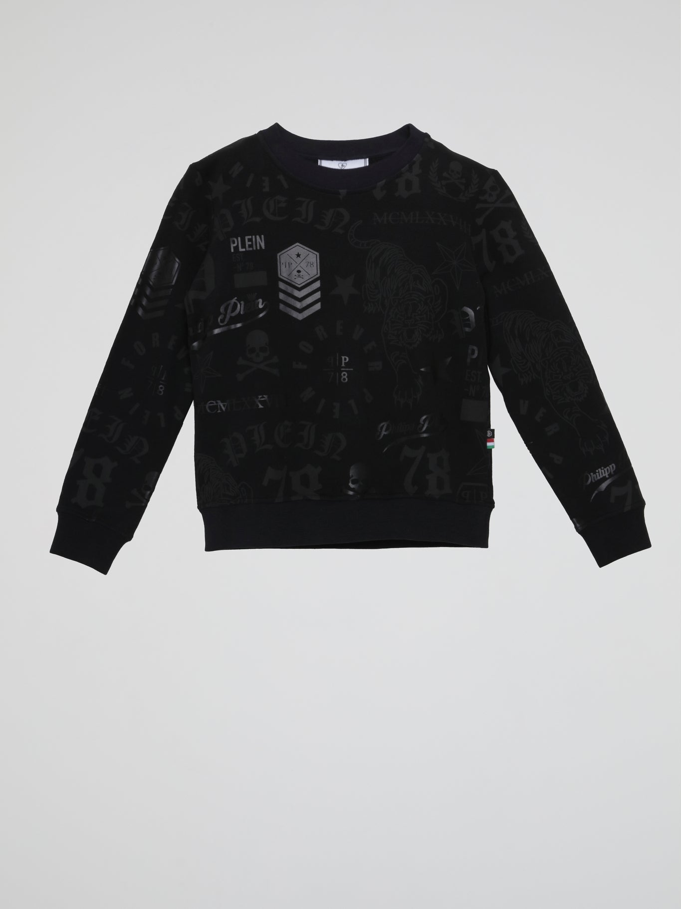 Black Printed Sweatshirt (Kids)