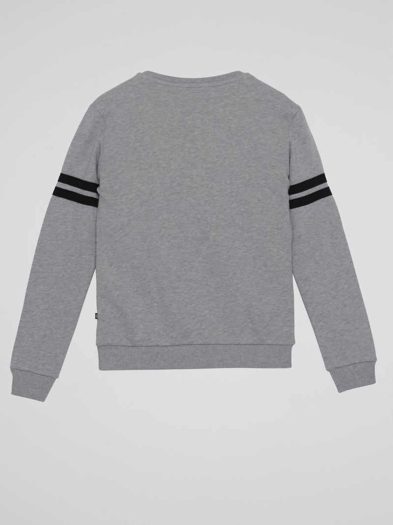 Grey Statement Crewneck Sweatshirt (Kids)