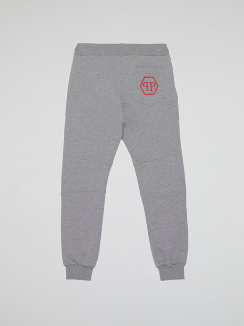 Grey Logo Pocket Jogging Trousers (Kids)