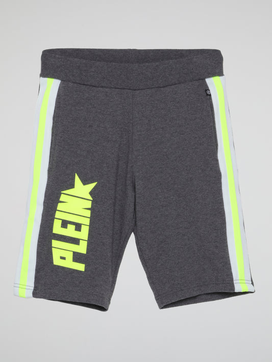 Plein Star Grey Jogging Shorts (Kids)