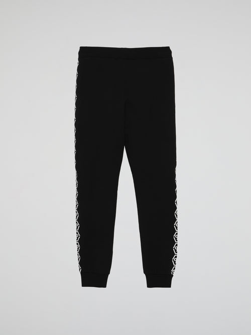 All Over PP Black Jogging Trousers (Kids)