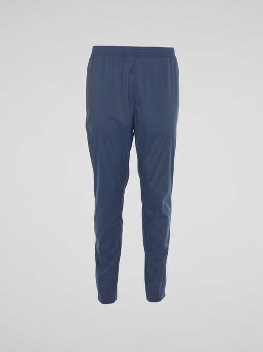 Blue Lightweight Satin Pants