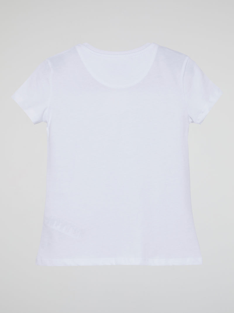 PLN Girl White Crewneck T-Shirt (Kids)