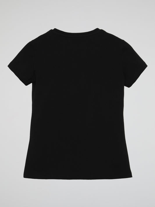 PLN Girl Black Crewneck T-Shirt (Kids)