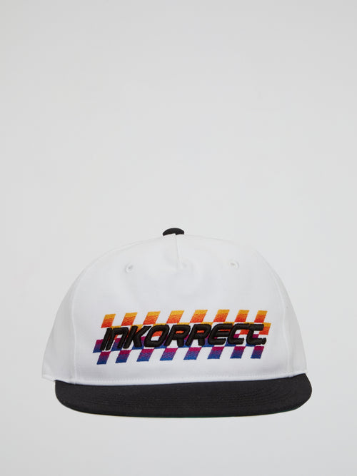 Contrast Embroidered Racing Logo Hat