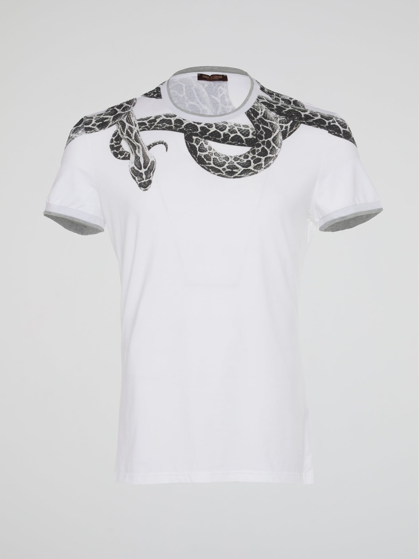 White Snake Print Undershirt
