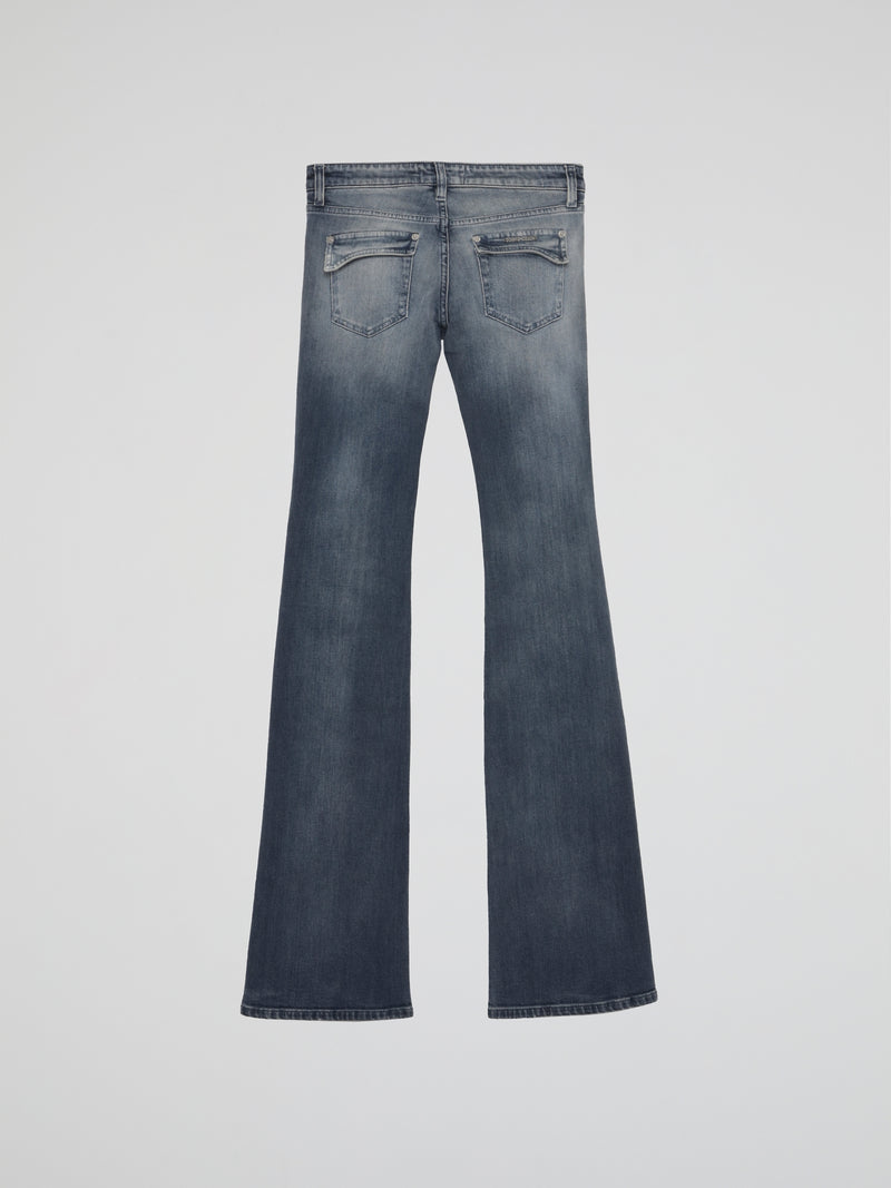 Essential Mid Rise Boot Cut Jeans