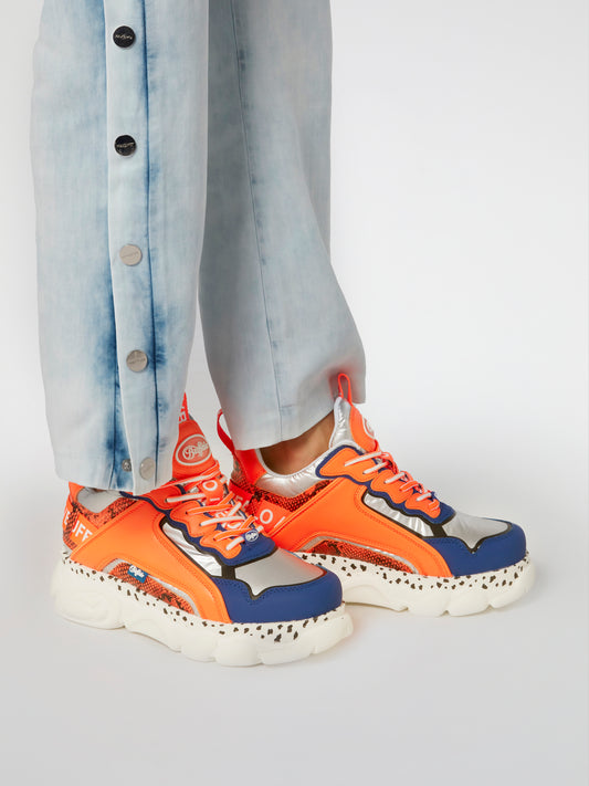 CLD Chai Orange Leather Sneakers